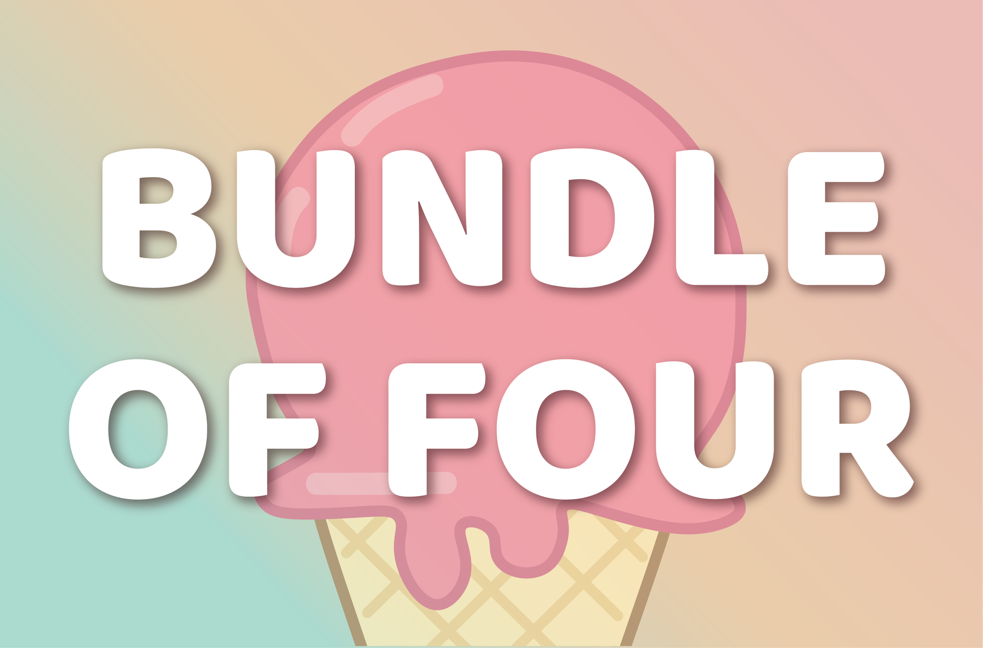 [TIC10ADU01SINGLE] E) Bundle of 4 - The Great SingaPaw Ice Cream Show